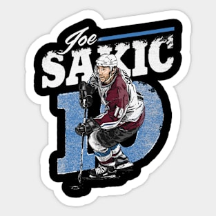 joe sakic retro Sticker